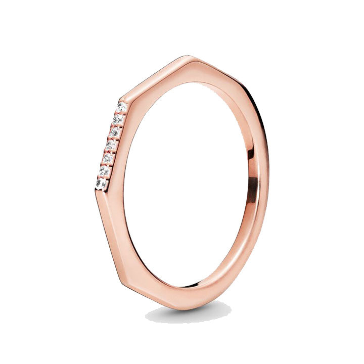 Pandora Ring Rosé Facettenreicher Ring 188343CZ